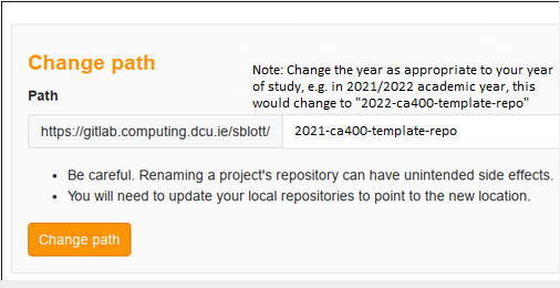 Change repo path. change-repo-path